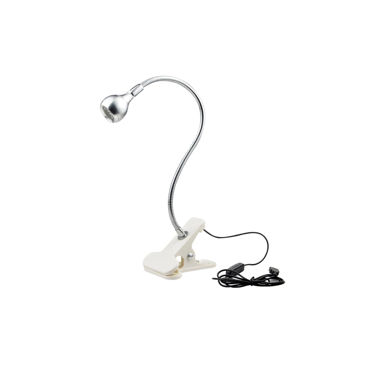 Clip-On Reading Light with Flexible Neck