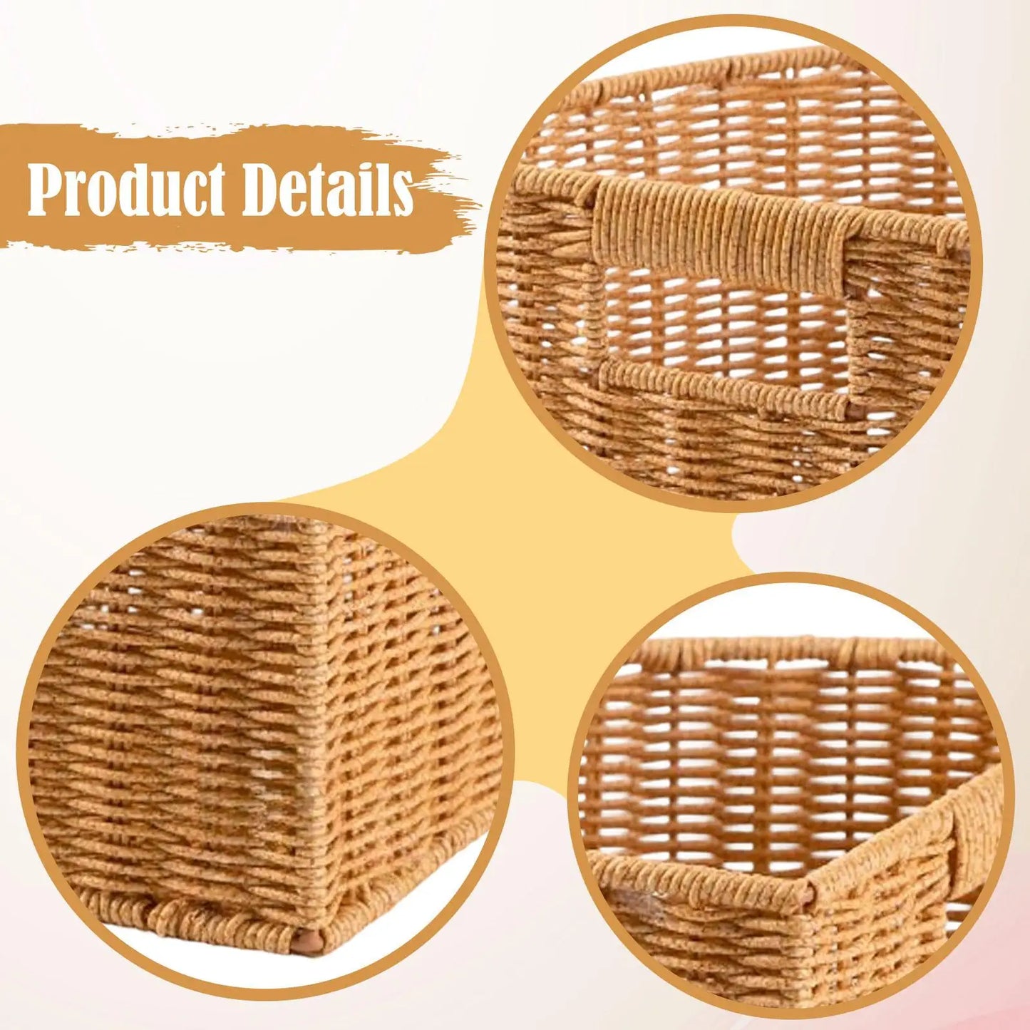 Woven Storage Basket with Lid