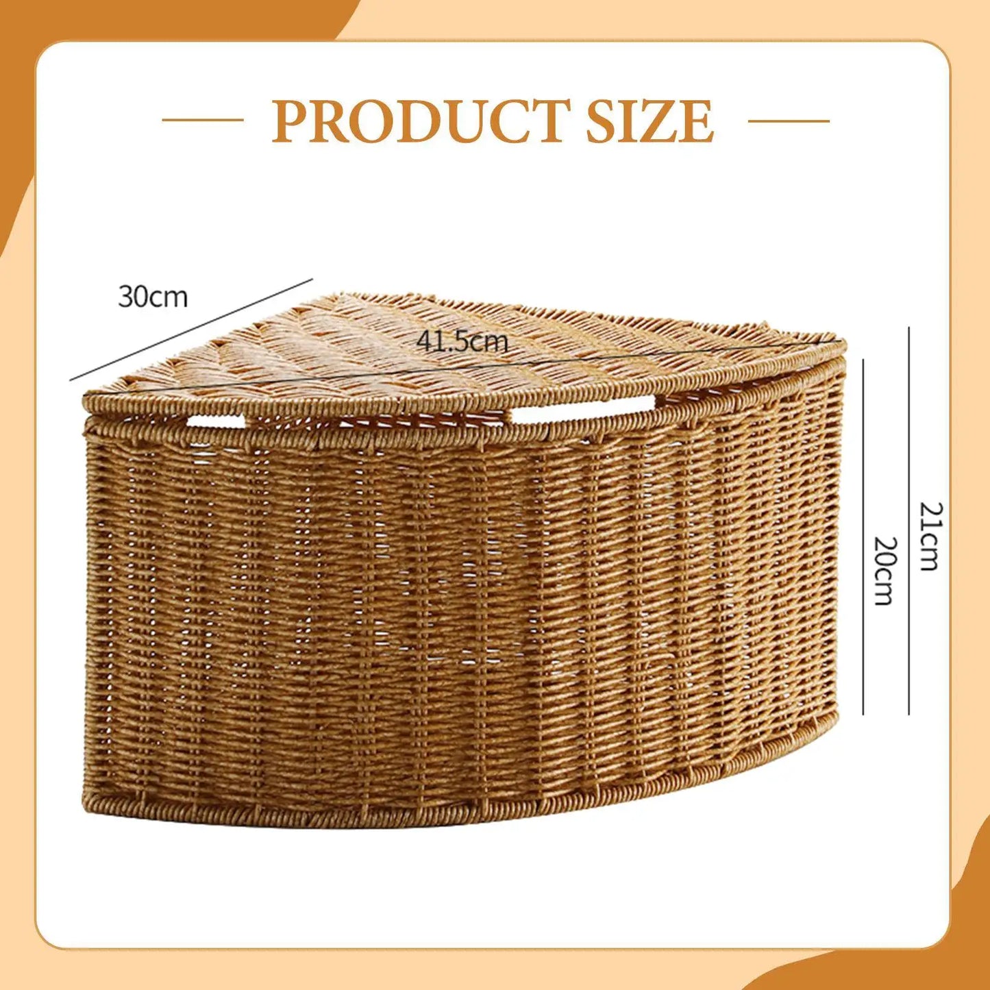 Woven Storage Basket with Lid