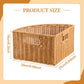 Woven Storage Basket with Lid