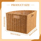 Woven Storage Basket with Lid