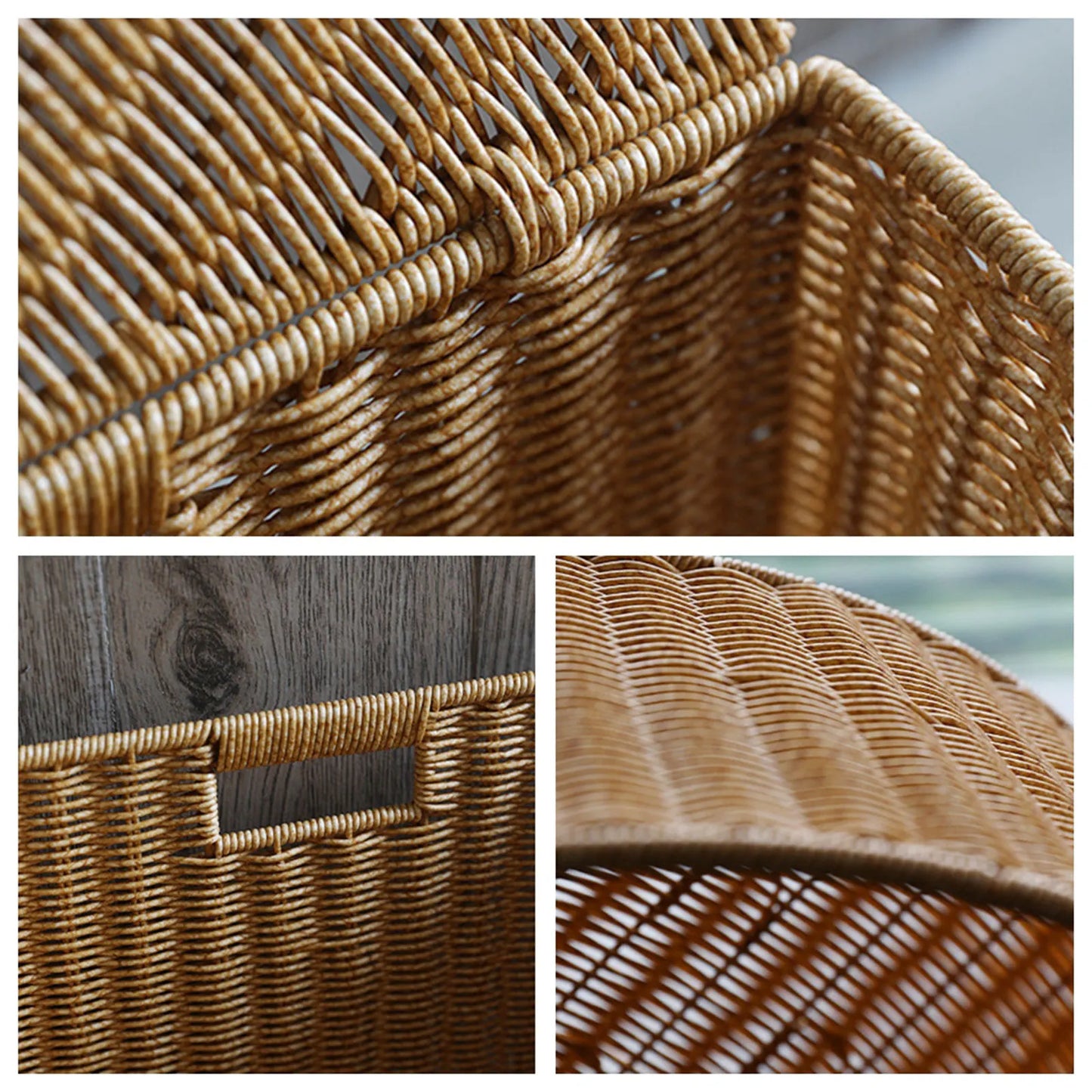 Woven Storage Basket with Lid