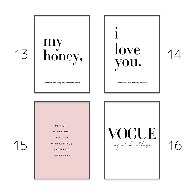 Minimalist Pink Aesthetic Canvas Wall Print
