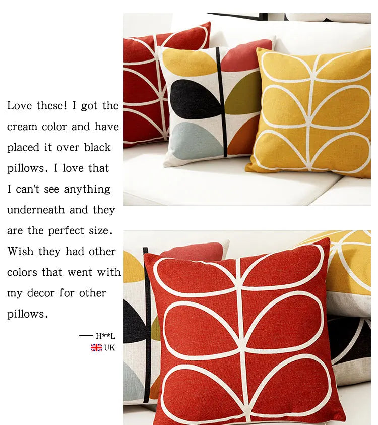 Floral Decorative Cushion Cover - 45x45cm