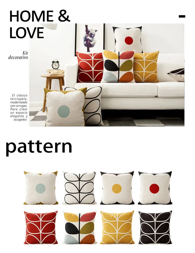 Floral Decorative Cushion Cover - 45x45cm