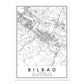 Minimalist Decorative Wall Map Wall Print