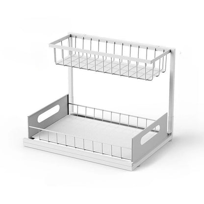 Sliding Under-Sink Organizer Rack