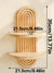 Wood Boho Floating Nursery Shelf for Books and Decor