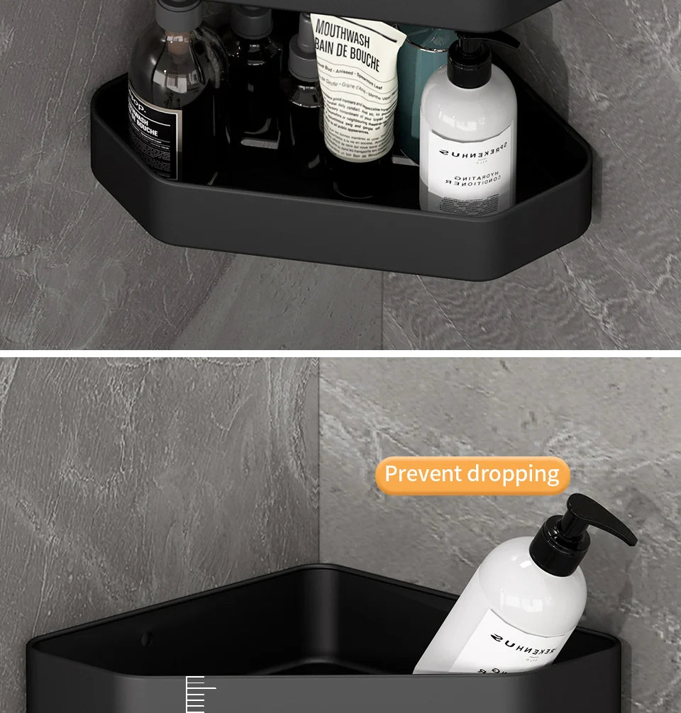Wall-Mounted Bathroom Storage Shelf - Wall-Mounted
