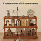 Bamboo Corner Bookcase for Home Storage and Display