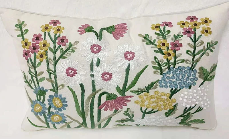 Floral Decorative Cushion Cover