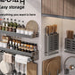 Multi-Tier Spice Storage Rack - Wall-Mounted