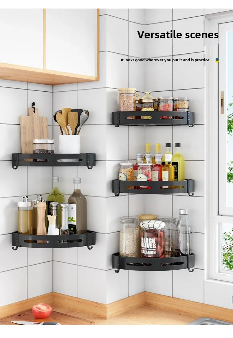 No-Drill Corner Shower Shelf Organizer