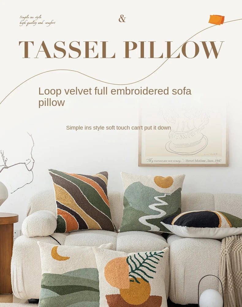 Geometric Decorative Pillow Cover - 45x45