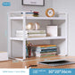 Wood Tiered Desktop Bookshelf for Daily Organization