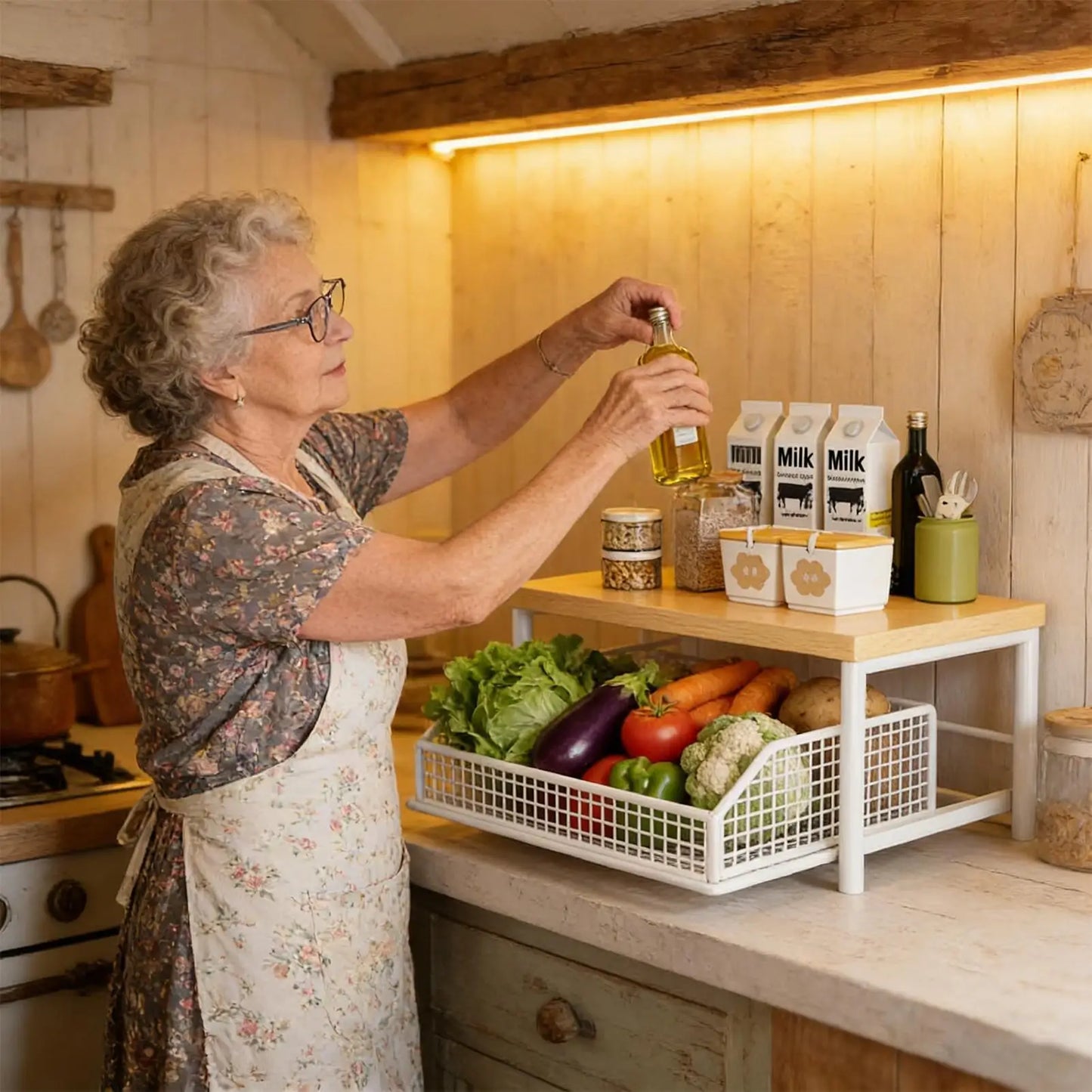 Countertop Microwave Storage Shelf - Microwave