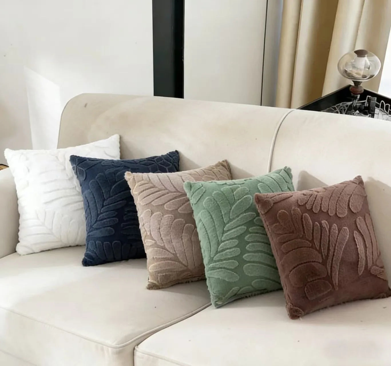 Plush Faux Fur Pillow Cover - Woven