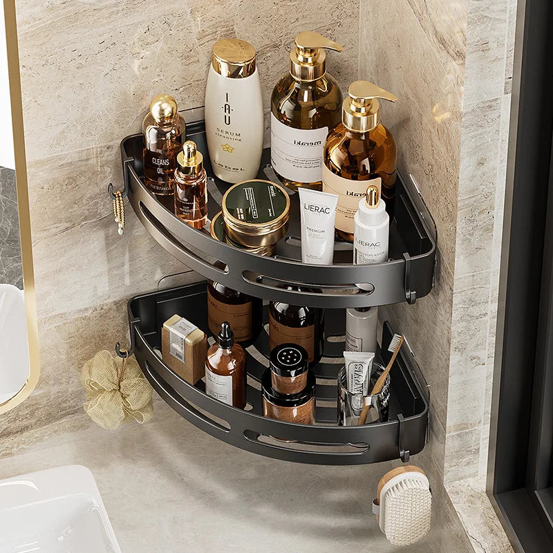 No-Drill Corner Shower Shelf Organizer