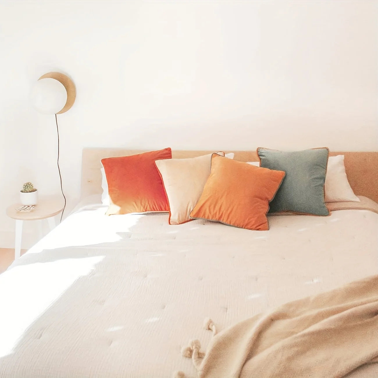 Velvet Decorative Pillow Cover - 45x45cm