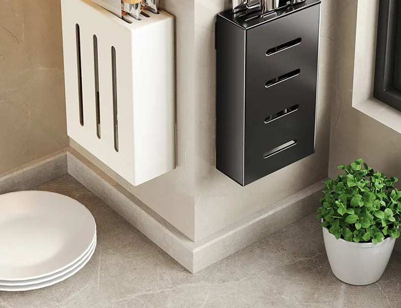 Wall-Mounted Knife and Utensil Organizer