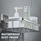 No-Drill Corner Shower Shelf Organizer - Wall-Mounted