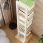 Wood Modern Bookcase Shelf for Home Storage