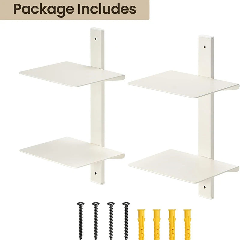 Metal Modern Bookcase Shelf for Home Storage - 16x13x31cm