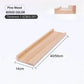 Wood Floating Wall Shelf for Display and Storage - Wall-Mounted