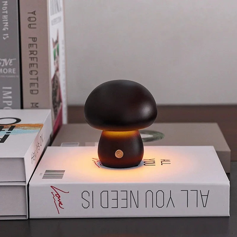Mushroom Table Lamp with Touch Dimming - Nursery