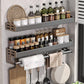Multi-Tier Spice Storage Rack - Wall-Mounted