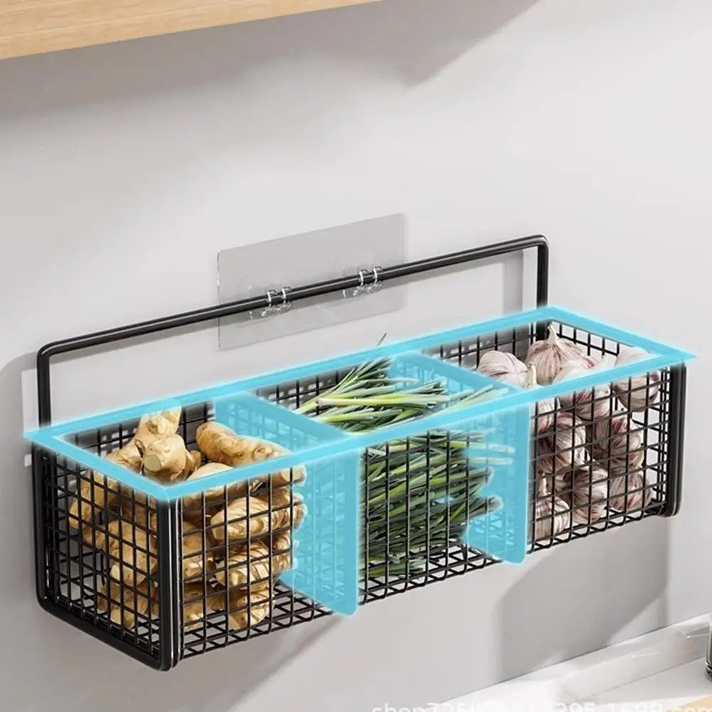 Wall-Mounted Kitchen Storage Basket