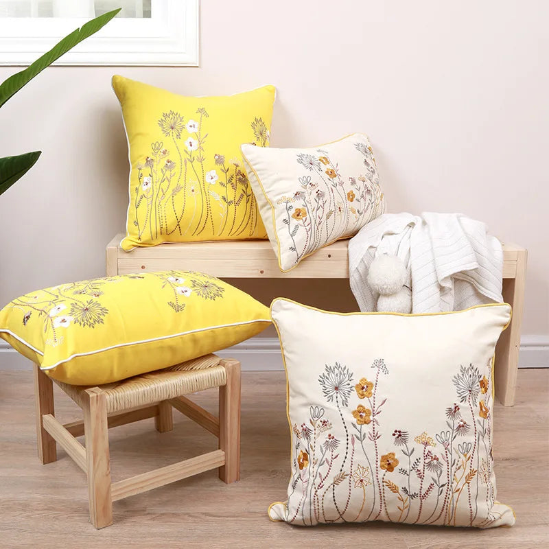 Floral Decorative Cushion Cover
