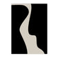 Minimalist Black and White Abstract Canvas Wall Print