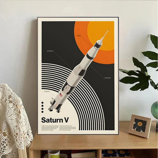 Minimalist Supersonic Jet Canvas Wall Print