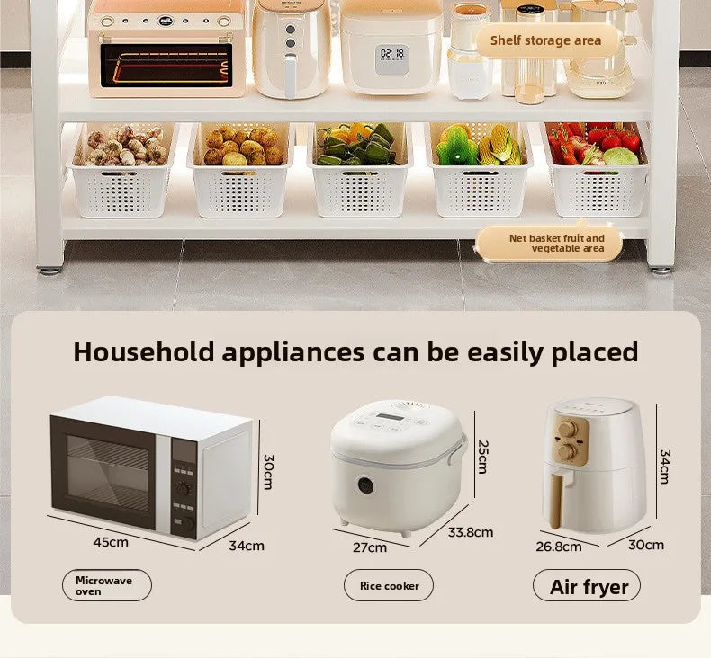 Countertop Microwave Storage Shelf