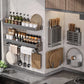Multi-Tier Spice Storage Rack - Wall-Mounted