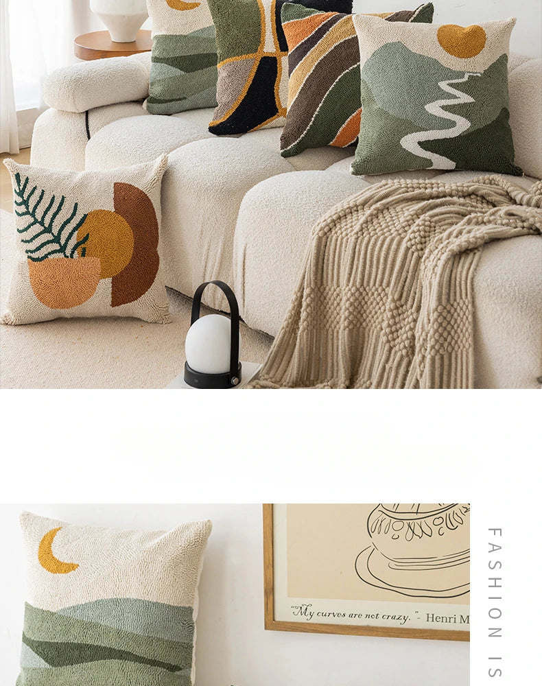 Geometric Decorative Pillow Cover - 45x45