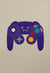 Minimalist Game Controller Canvas Wall Print