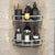 No-Drill Corner Shower Shelf Organizer - Wall-Mounted