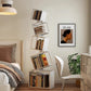 Metal Foldable Grid Bookcase for Home Storage