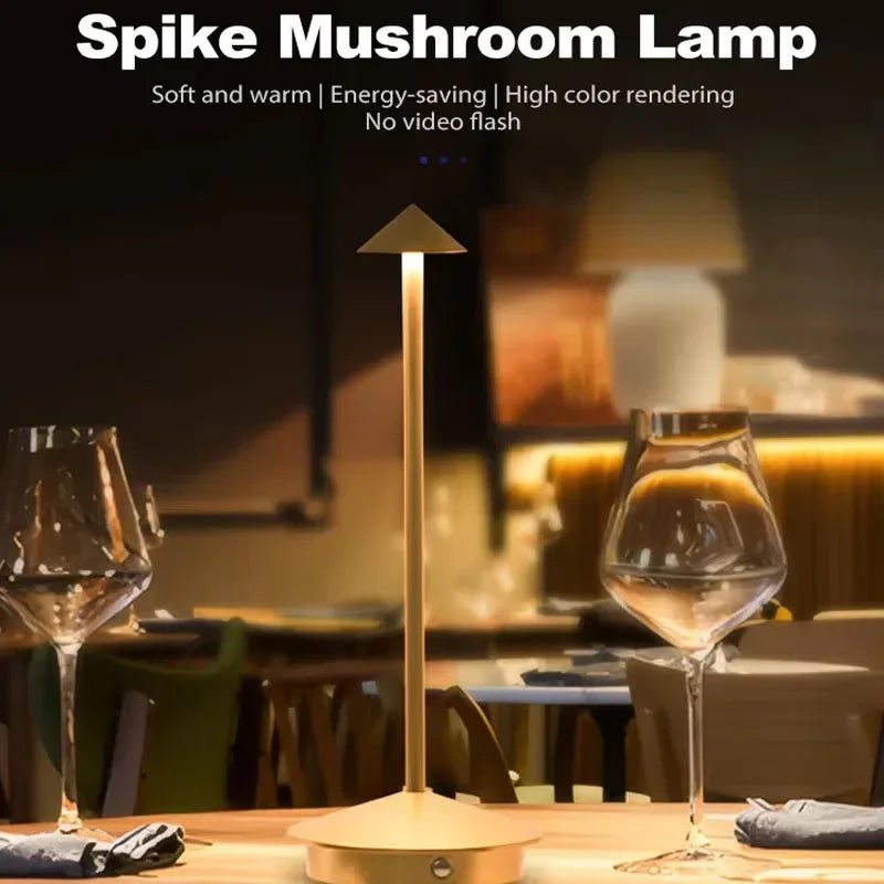 Cordless Touch Table Lamp with Adjustable Brightness - Cordless