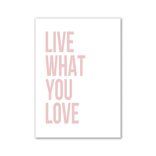 Minimalist Pink Aesthetic Canvas Wall Print