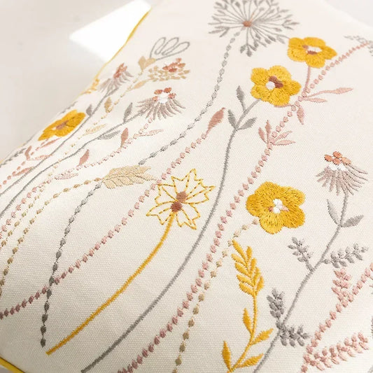 Floral Decorative Cushion Cover