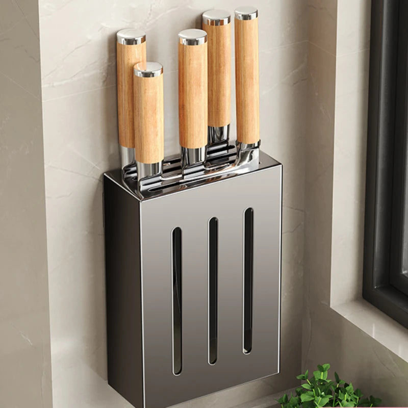 Wall-Mounted Knife and Utensil Organizer