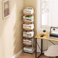 Wood Modern Bookcase Shelf for Home Storage