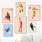 Minimalist Basketball Portrait Canvas Wall Print