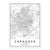 Minimalist Decorative Wall Map Wall Print