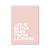 Minimalist Pink Aesthetic Canvas Wall Print