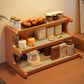 Bamboo Corner Bookcase for Home Storage and Display