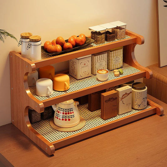 Bamboo Corner Bookcase for Home Storage and Display